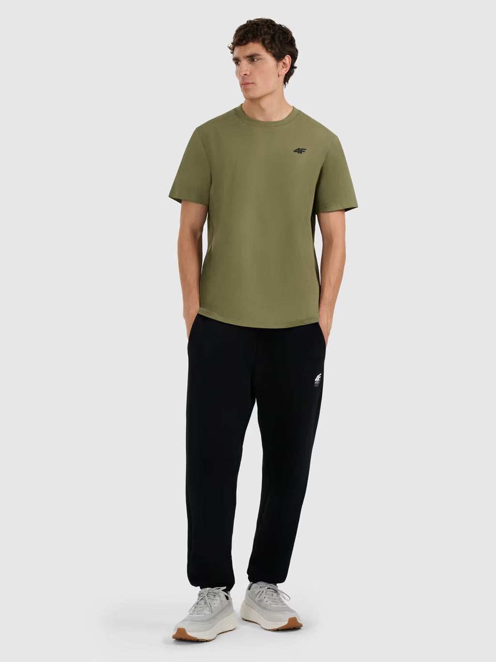 T-shirt regular gładki męski