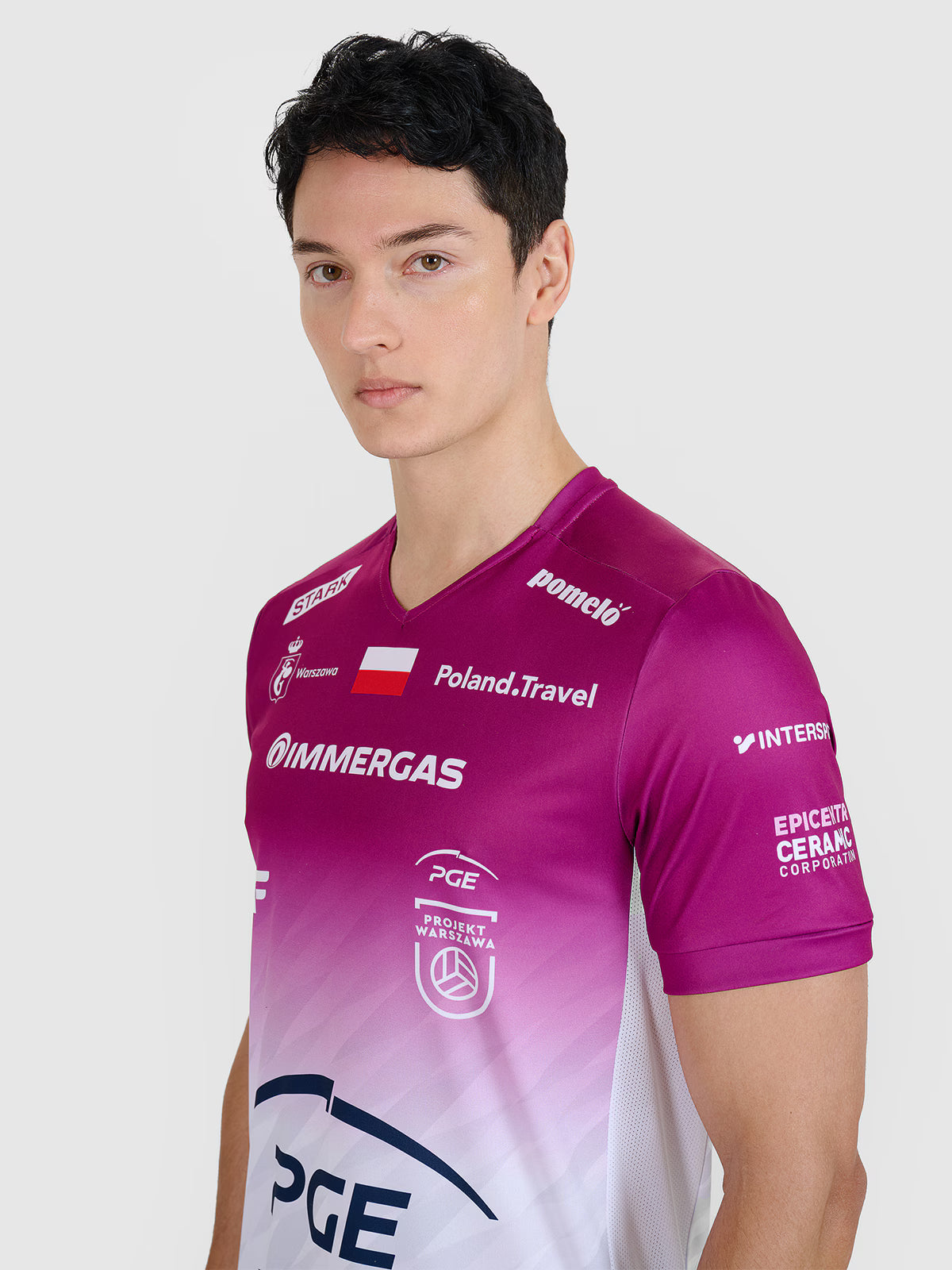 Koszulka meczowa replika wyjazdowa Liga Mistrzów CEV z sezonu 2024/25 męska 4F x Projekt Warszawa