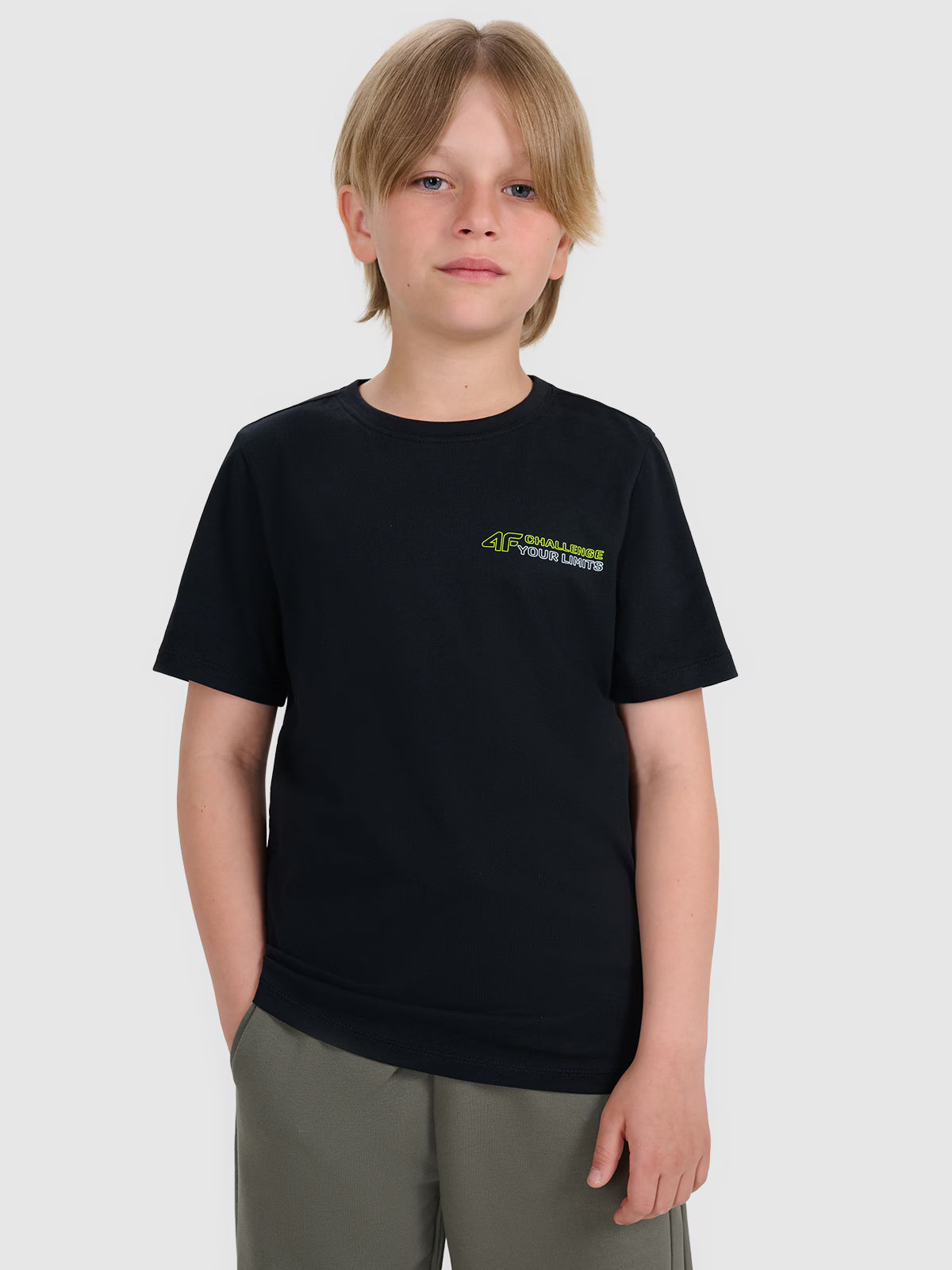 T-shirt regular z nadrukiem chłopięcy