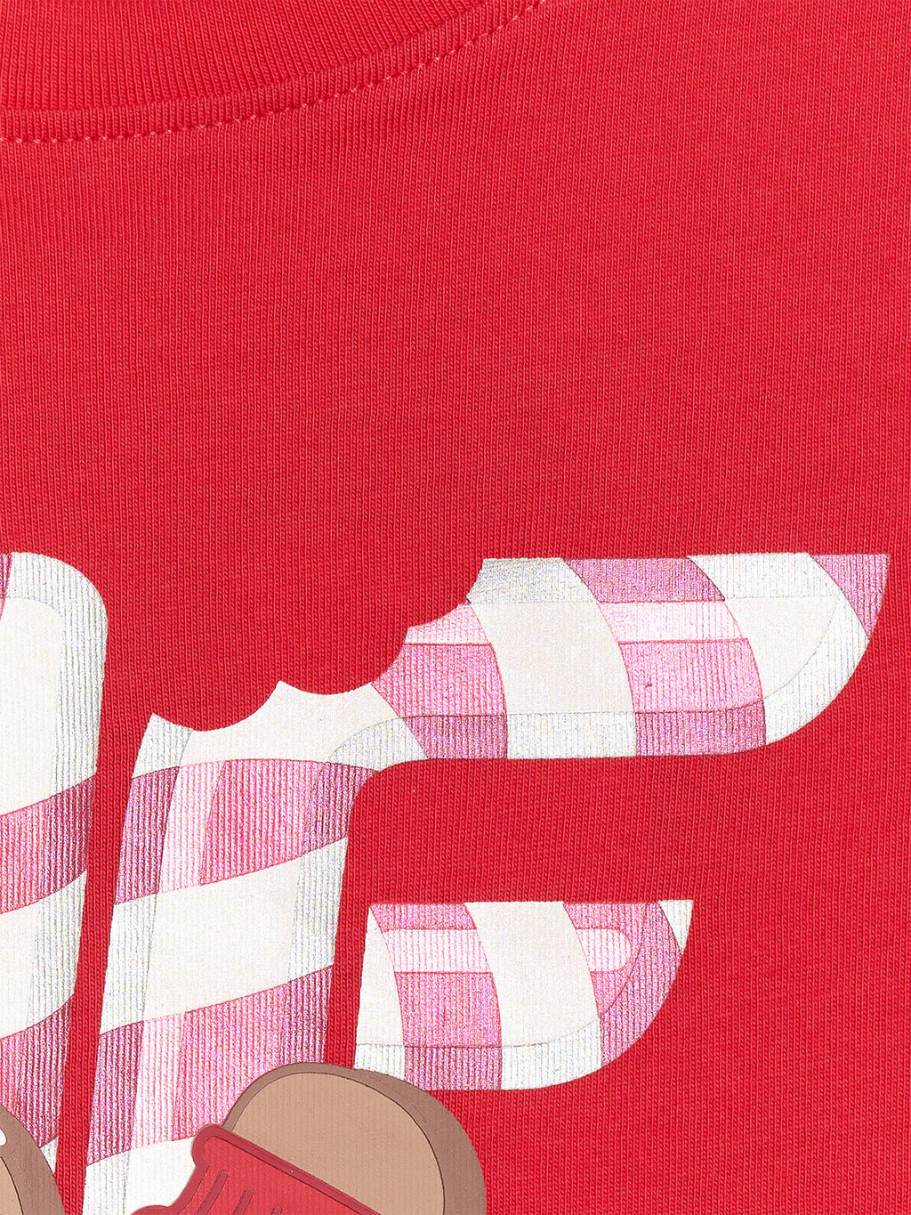 T-shirt regular z nadrukiem świątecznym dziewczęcy