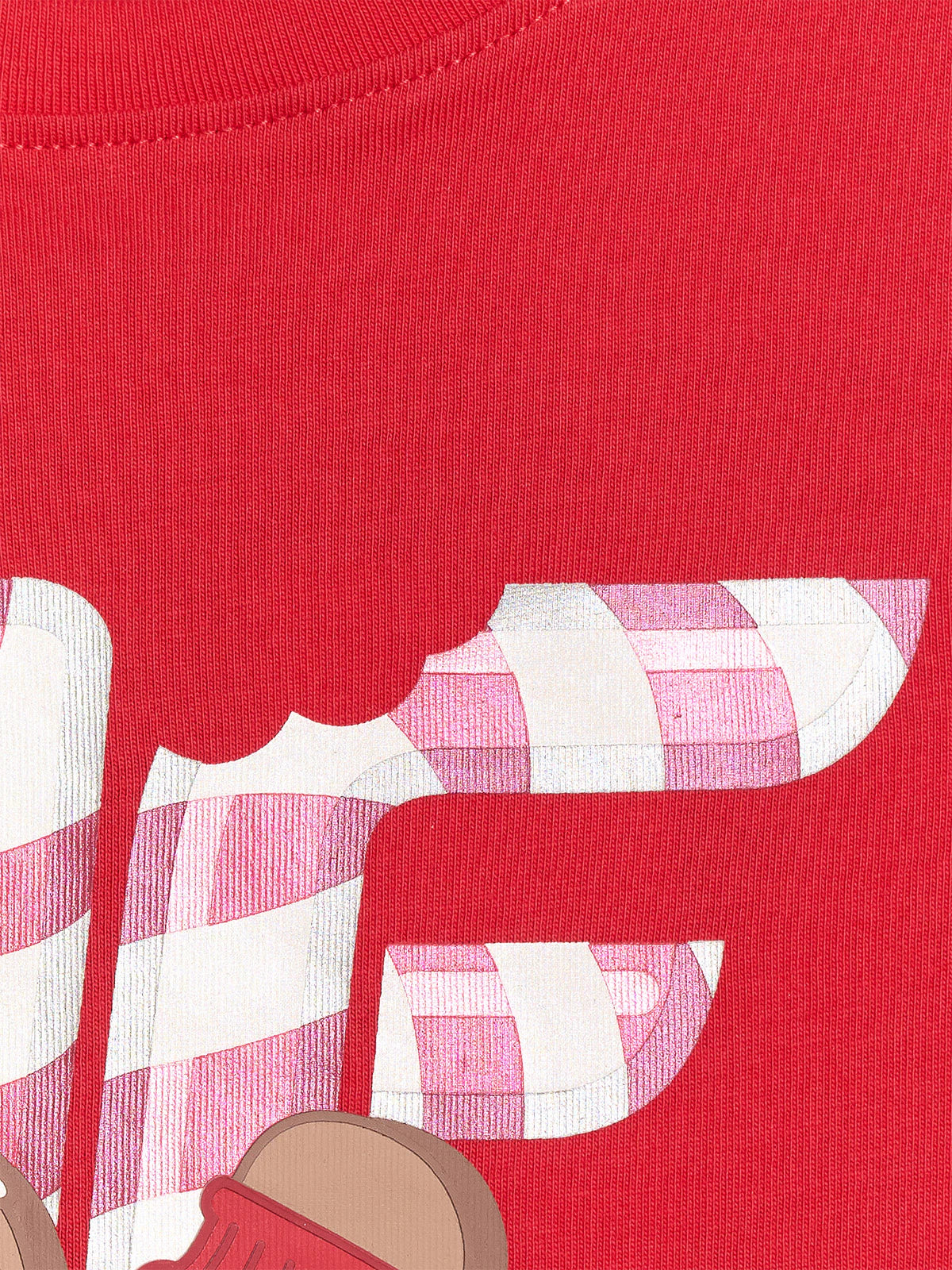 T-shirt regular z nadrukiem świątecznym dziewczęcy