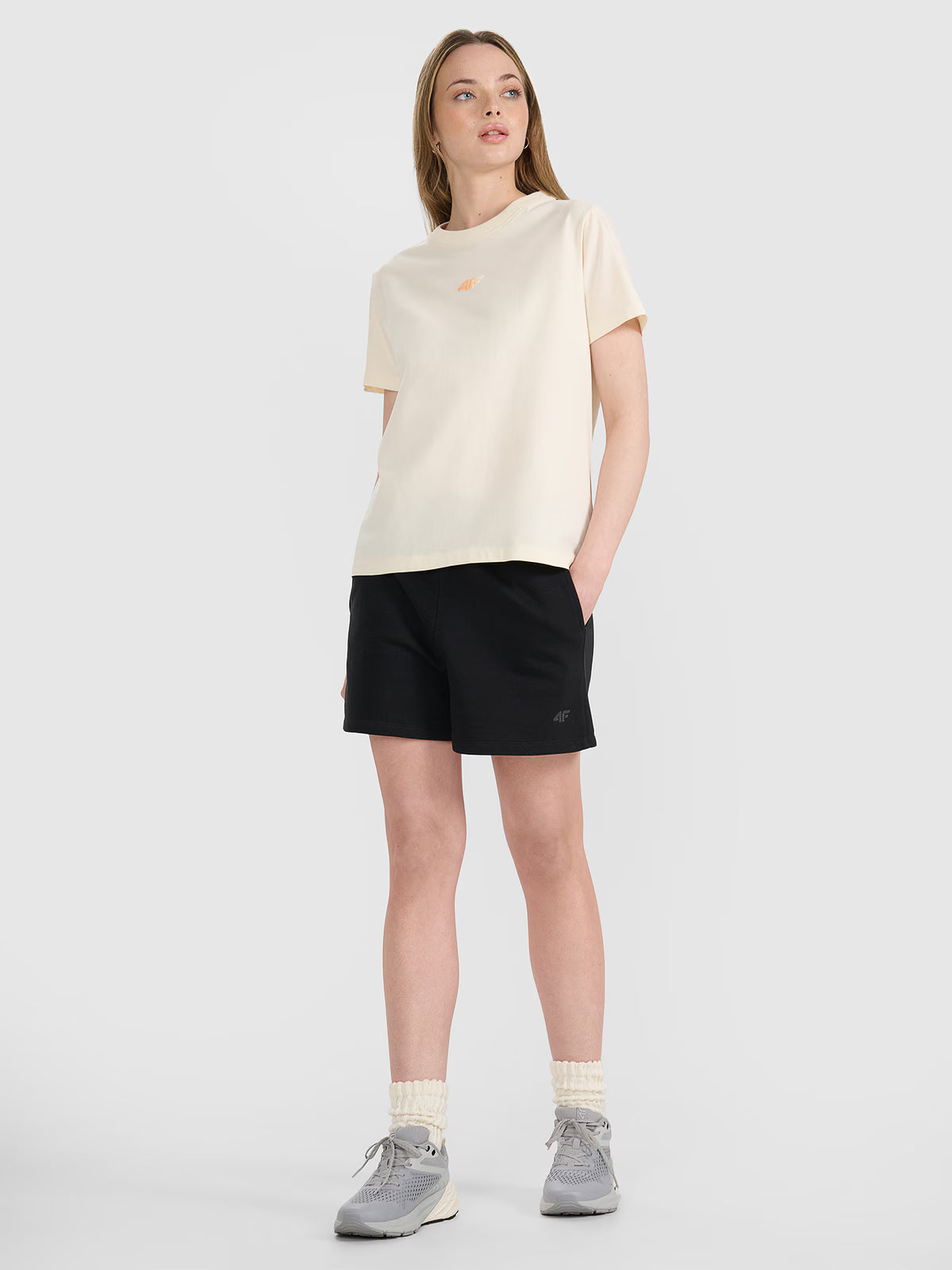 T-shirt oversize z nadrukiem damski