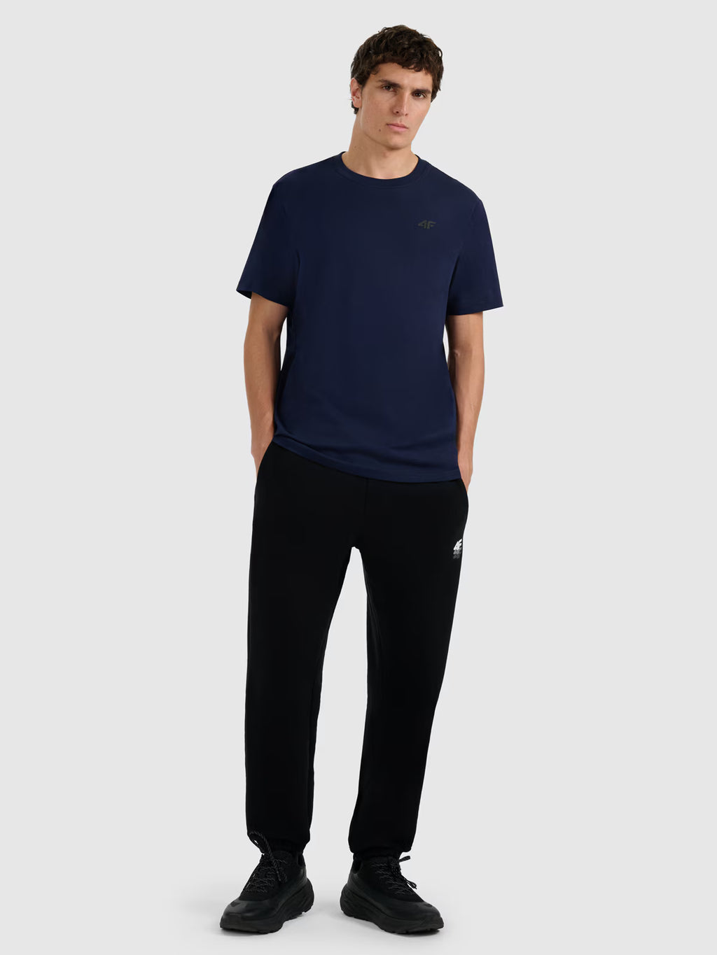 T-shirt regular gładki męski