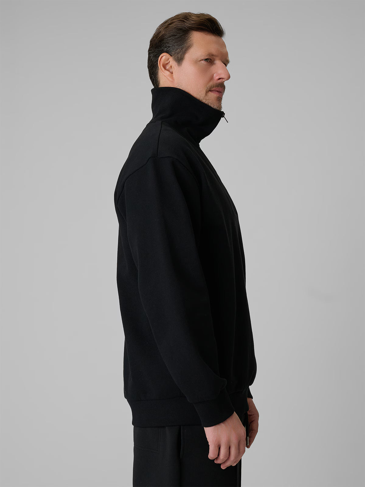 Bluza dresowa regular bez kaptura męska