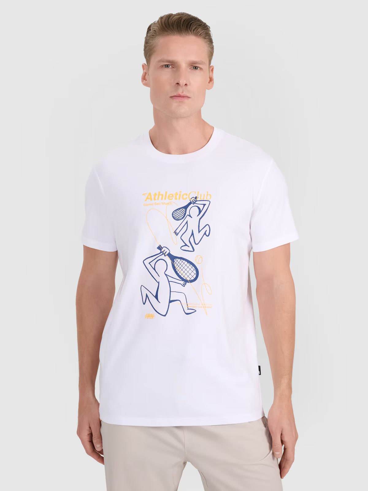 T-shirt regular z nadrukiem męski