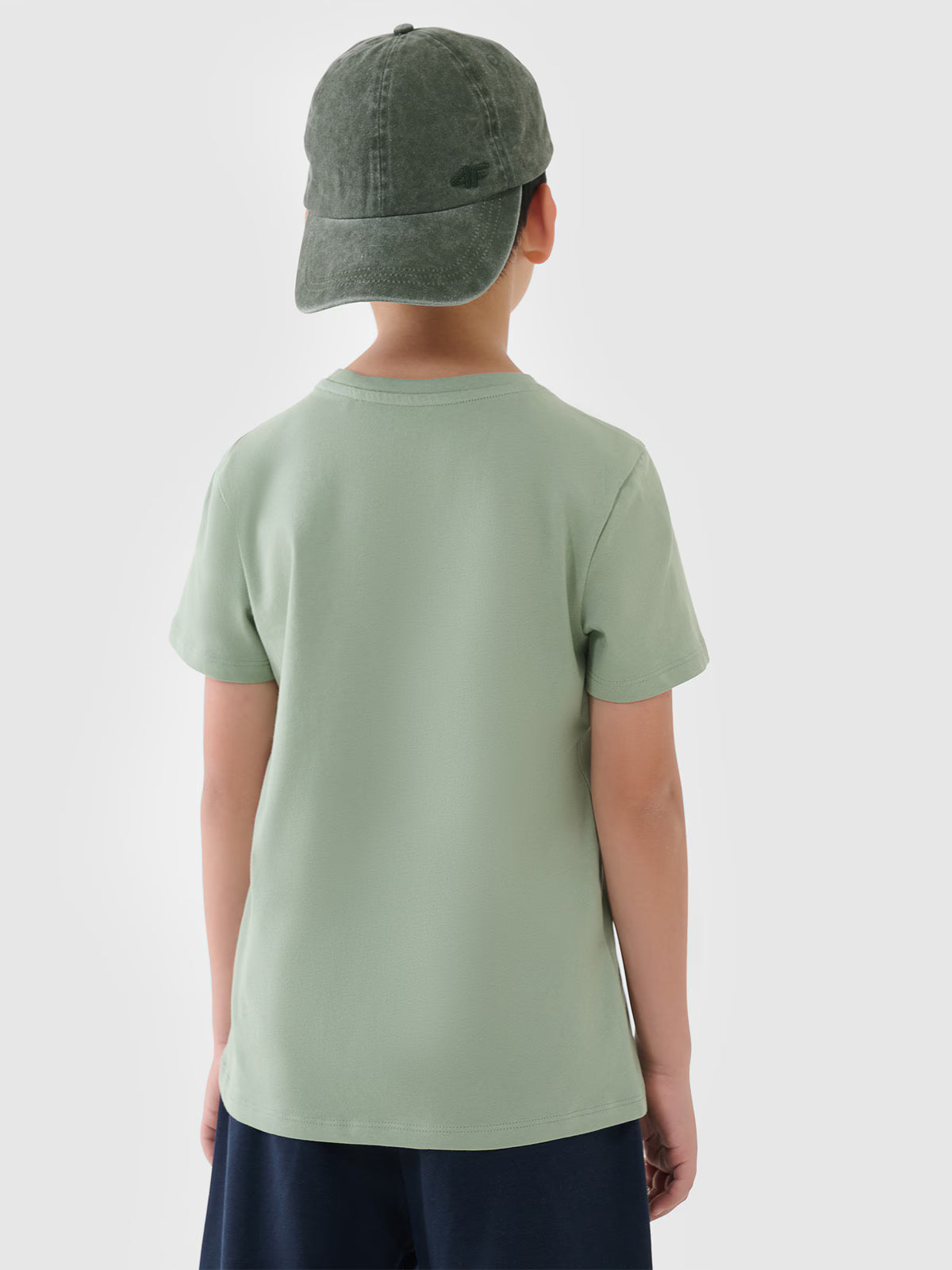 T-shirt regular gładki chłopięcy