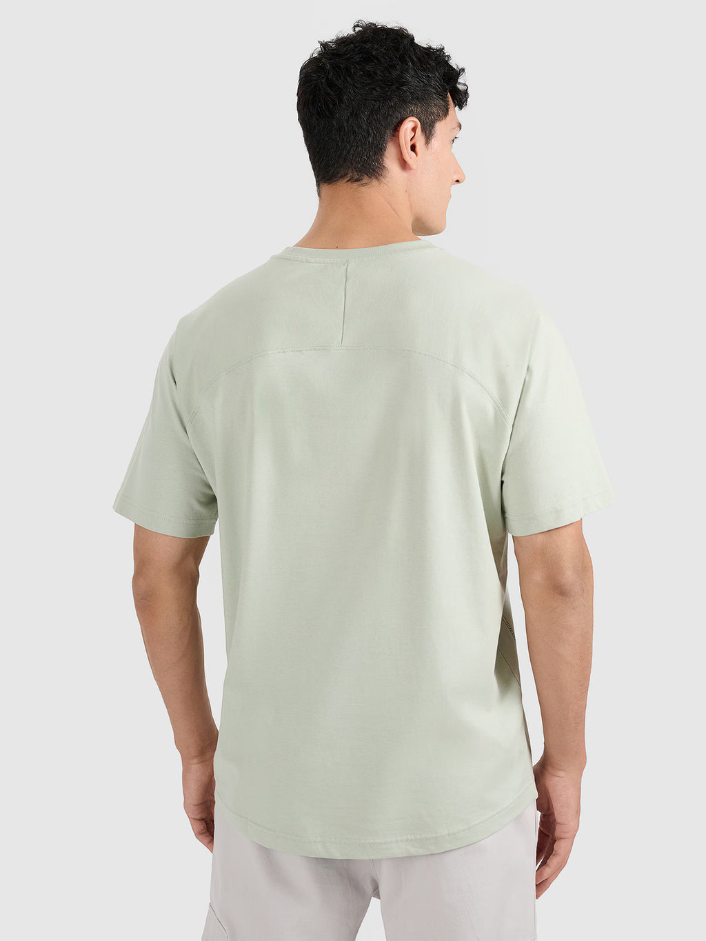 T-shirt oversize gładki męski