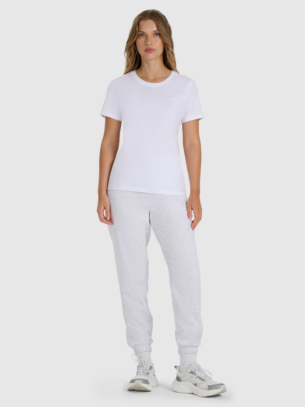 T-shirt regular gładki damski