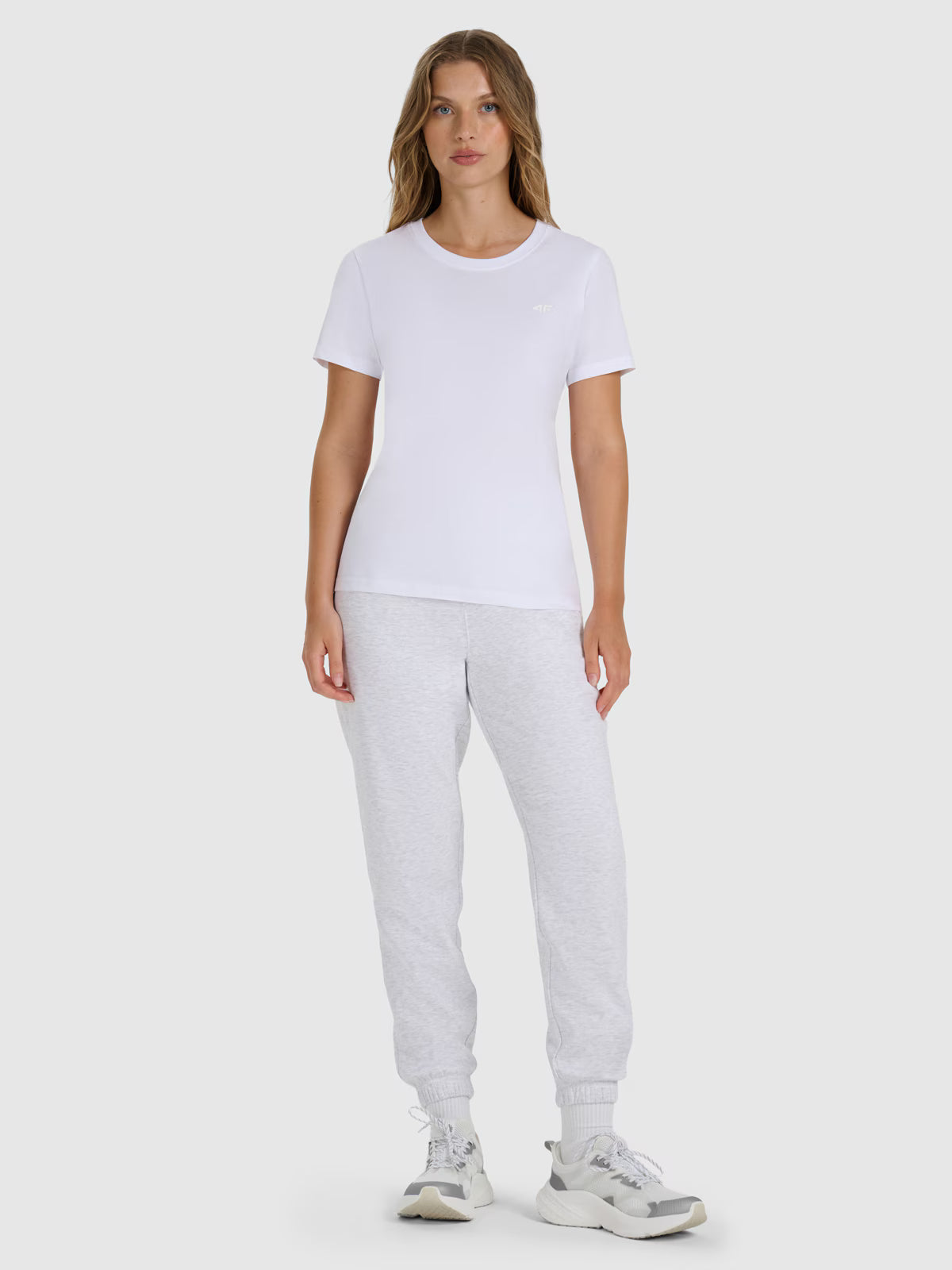 T-shirt regular gładki damski