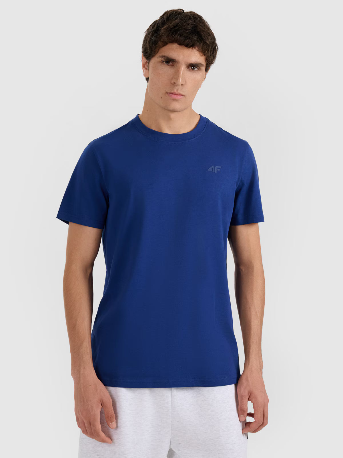 T-shirt regular gładki męski (2-pack)