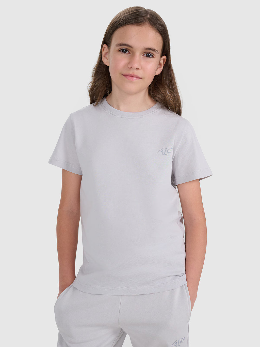 T-shirt regular gładki (2-pack) dziecięcy