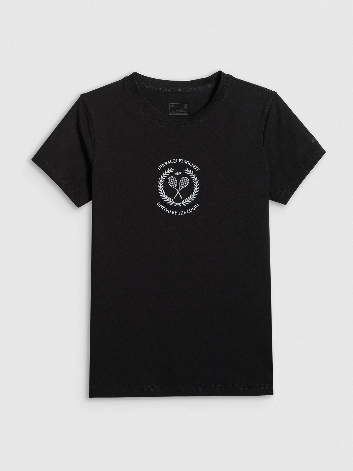 T-shirt slim z nadrukiem damski