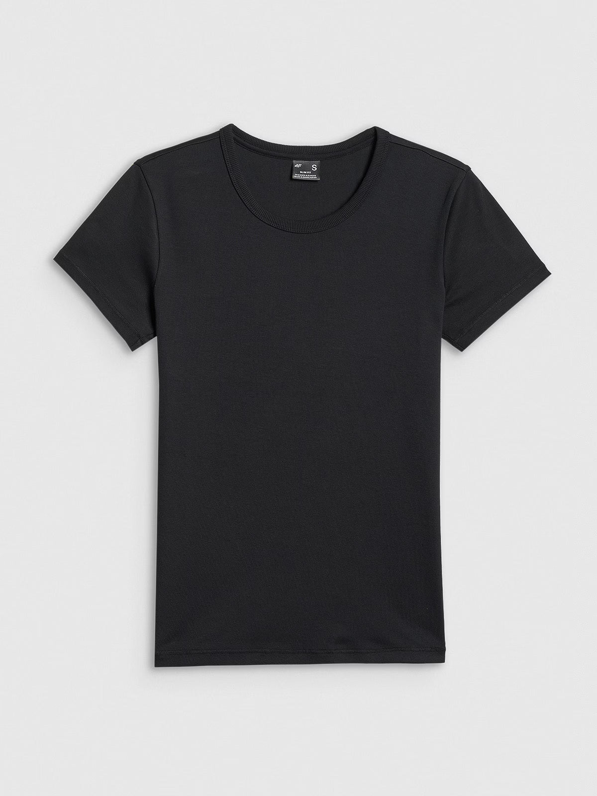 T-shirt slim gładki damski