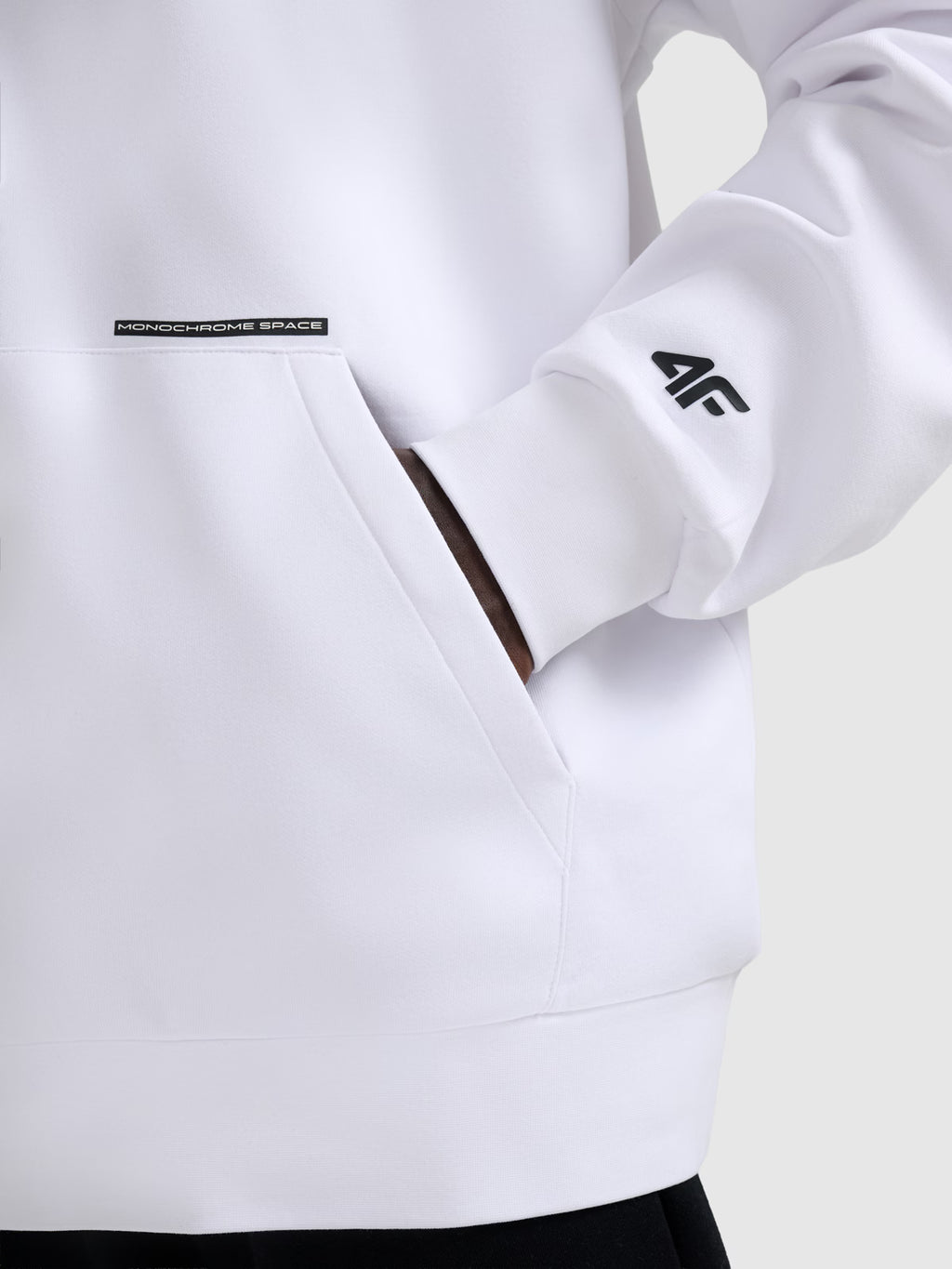 Bluza dresowa nierozpinana z kapturem męska