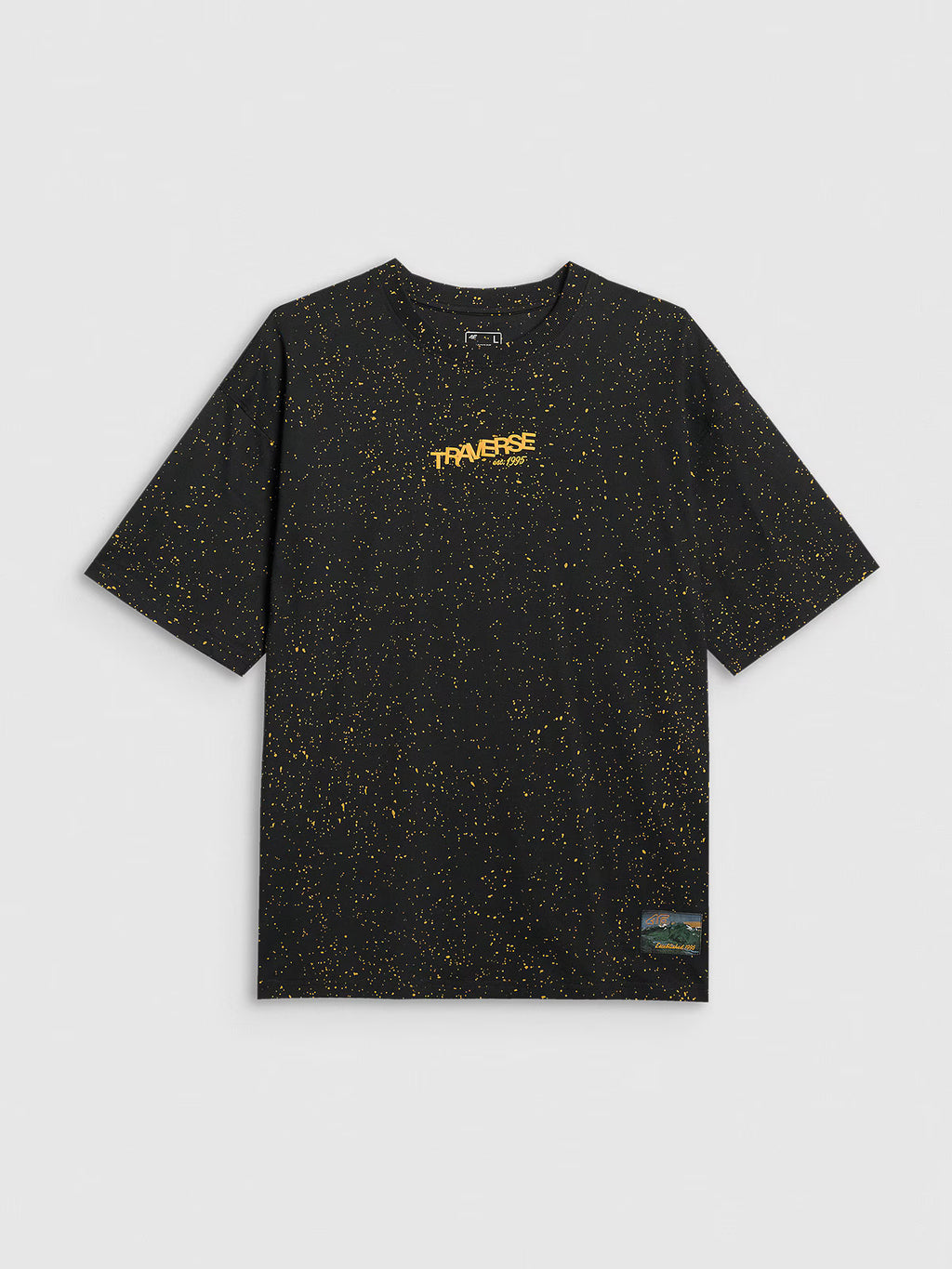 T-shirt oversize z nadrukiem męski