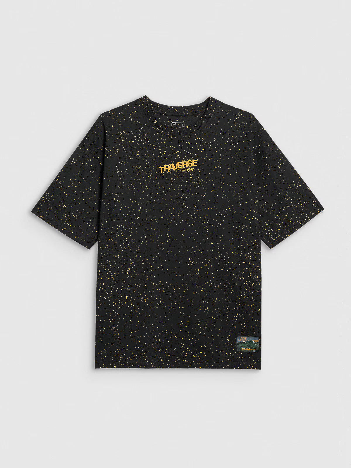 T-shirt oversize z nadrukiem męski