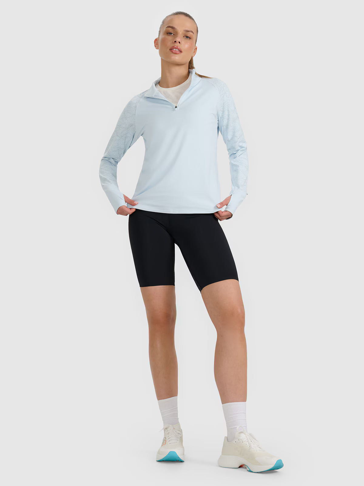 Legginsy kolarki do biegania szybkoschnące damskie