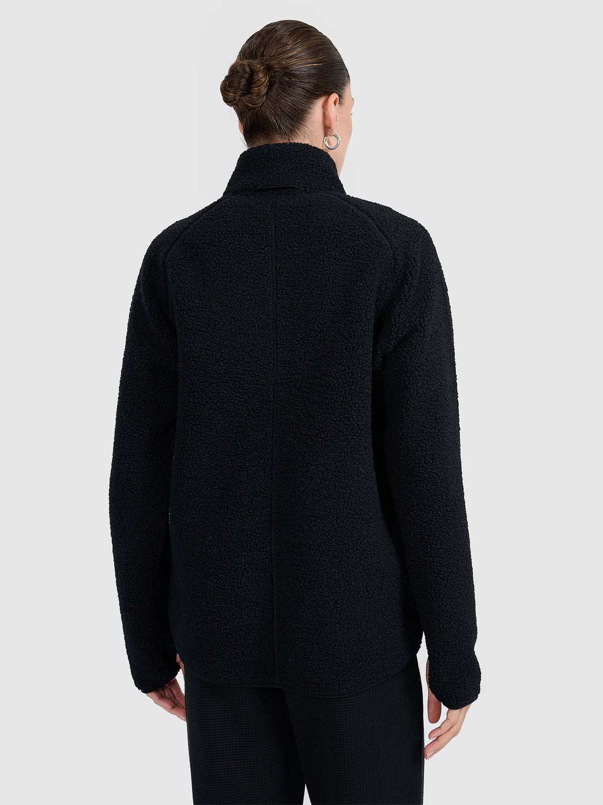Polar sherpa ze stójką oversize damski