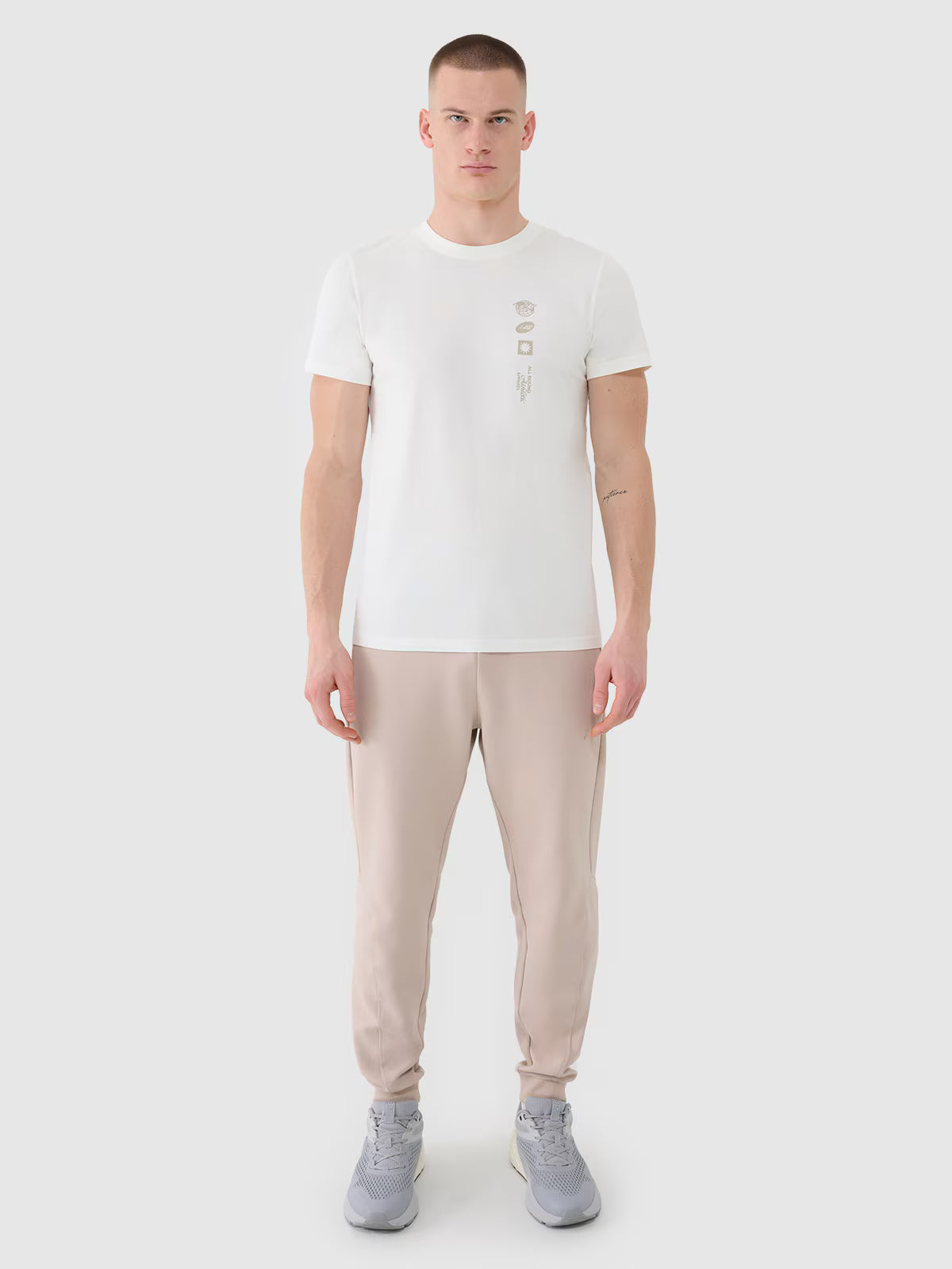 T-shirt regular z nadrukiem męski