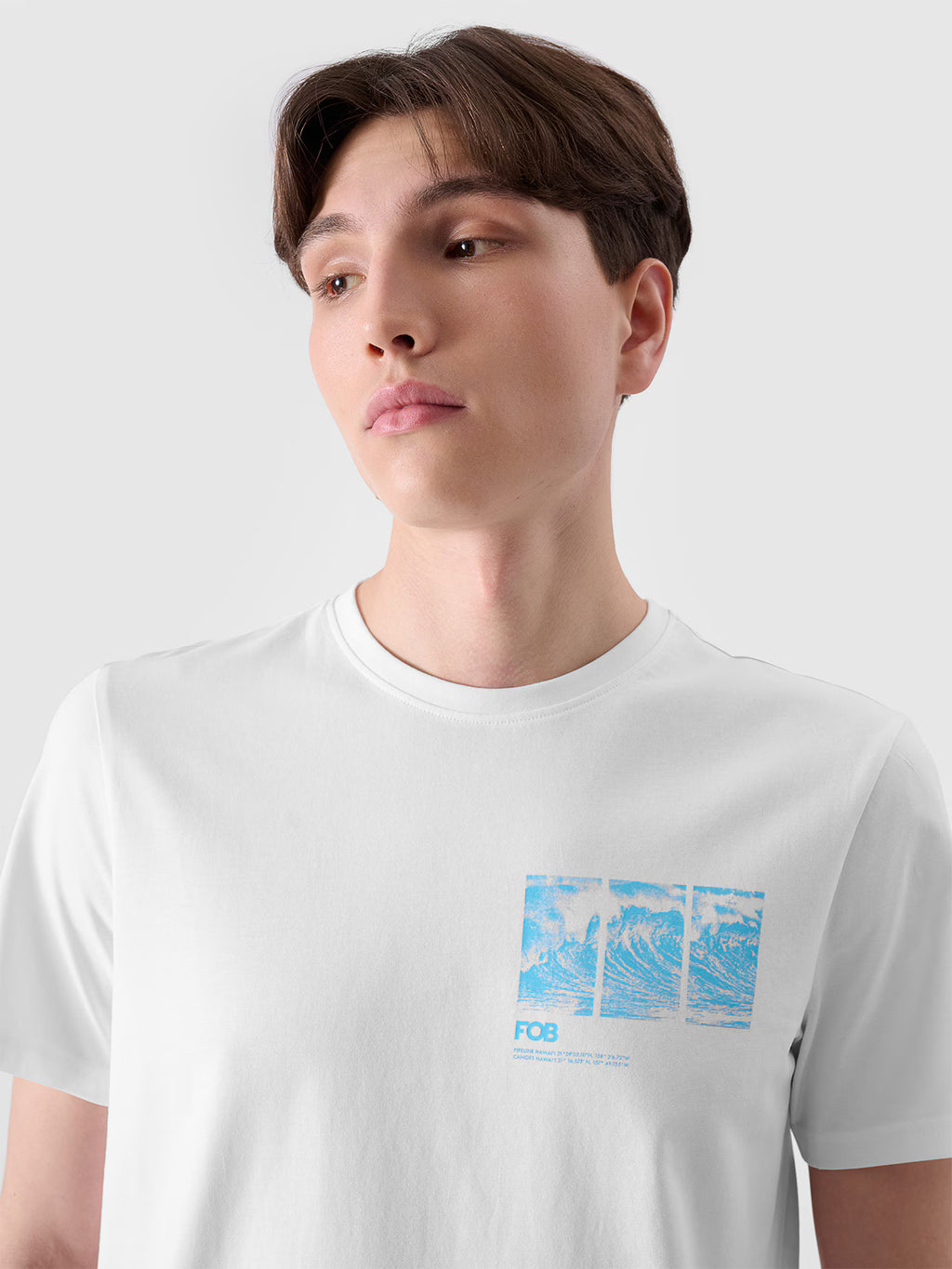 T-shirt regular z nadrukiem męski