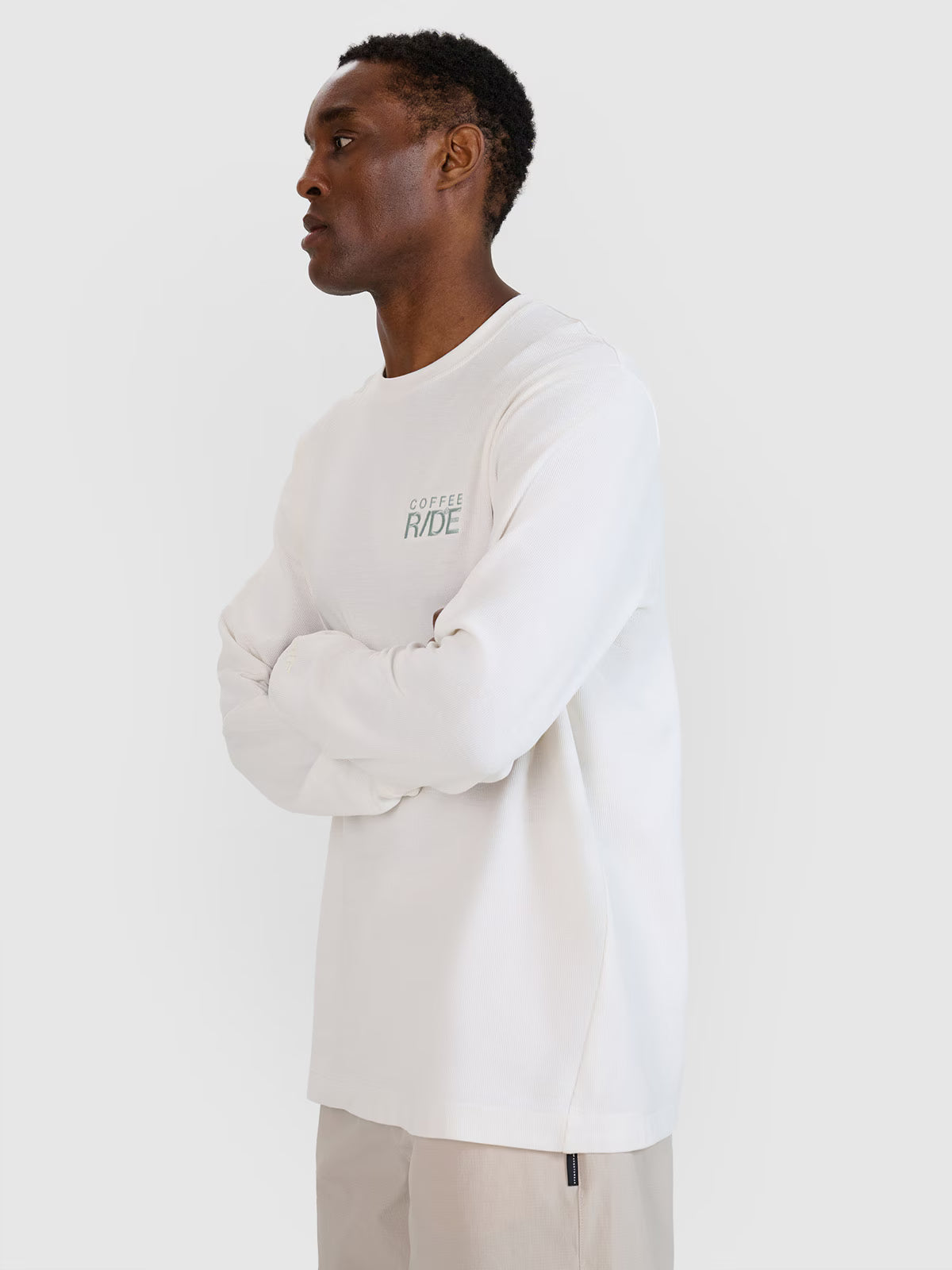 Longsleeve oversize z nadrukiem męski