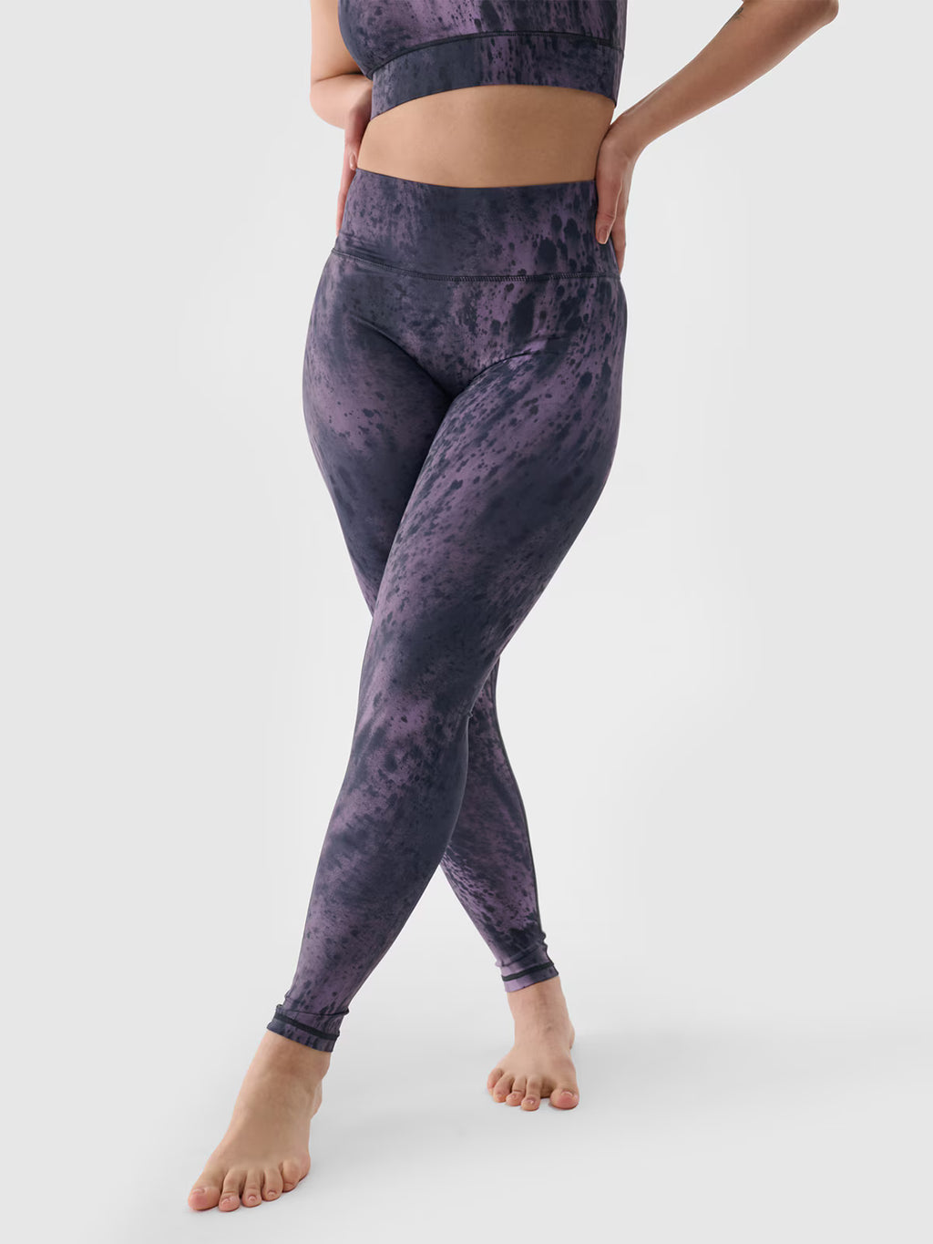 Legginsy do jogi i pilatesu z materiału z recyklingu damskie