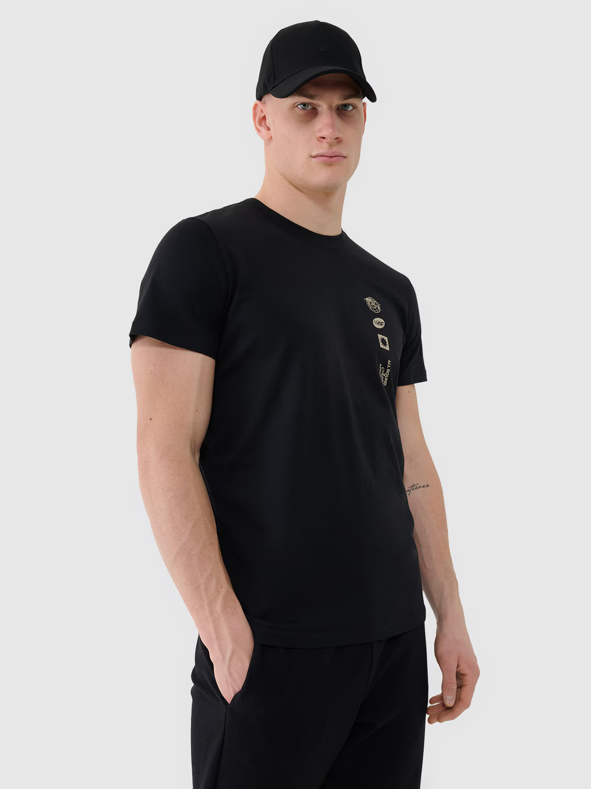T-shirt regular z nadrukiem męski
