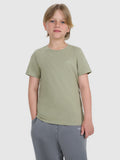T-shirt regular gładki chłopięcy