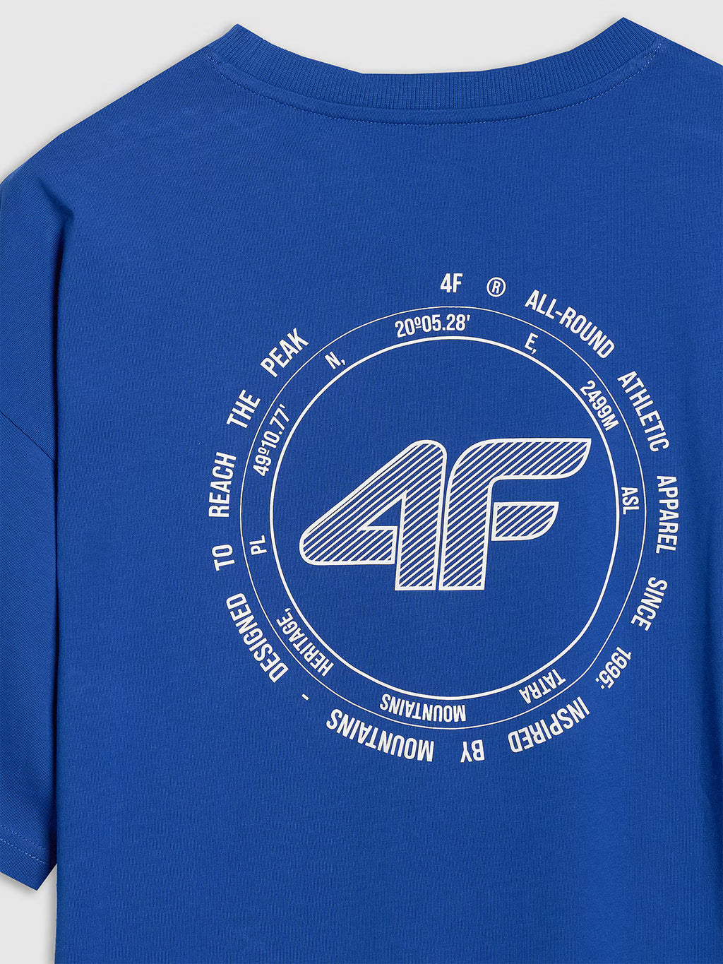 T-shirt oversize z nadrukiem męski