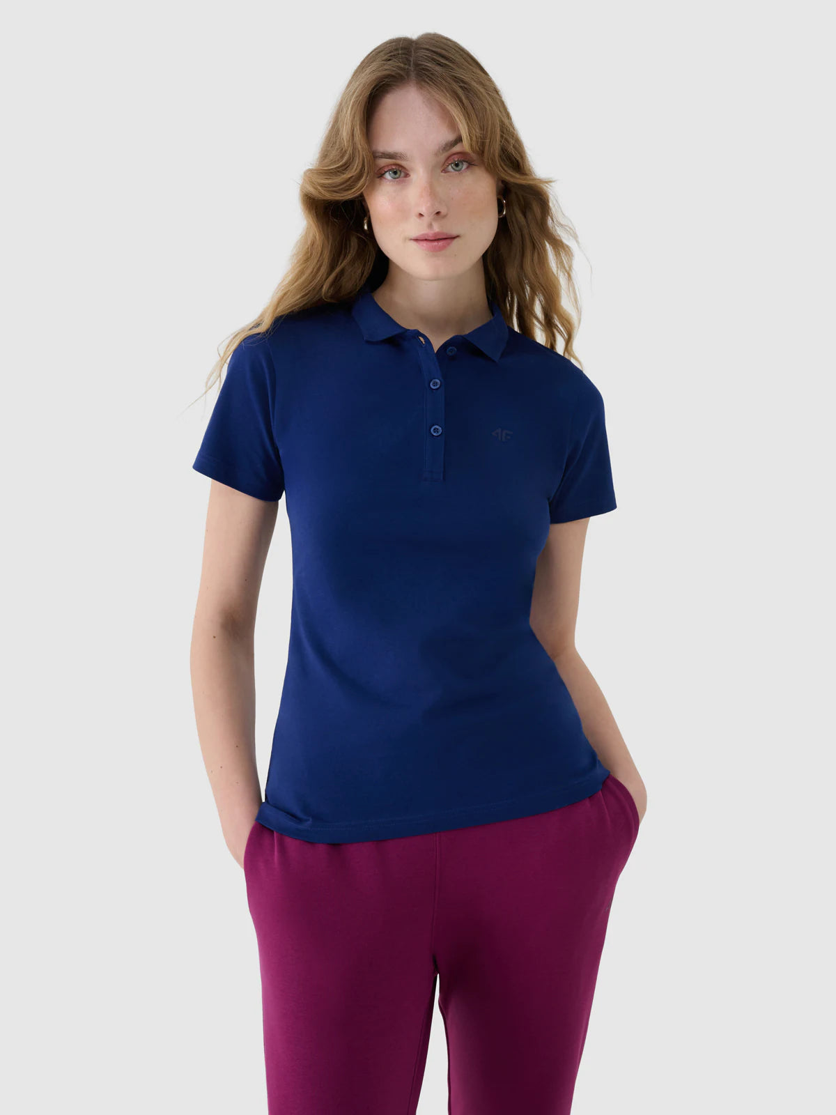 Koszulka polo slim damska