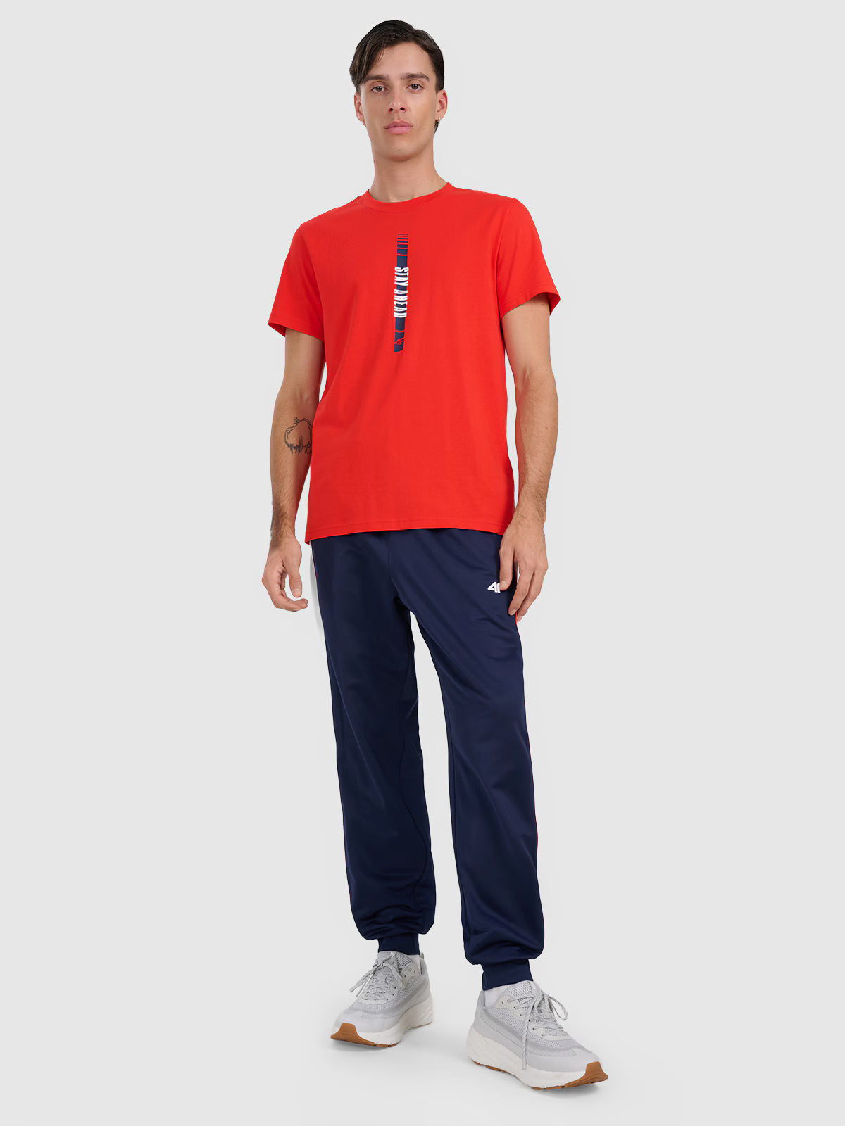 T-shirt regular z nadrukiem męski