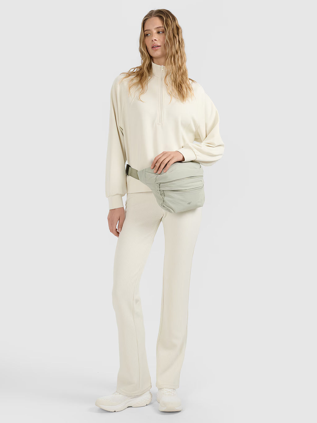 Bluza dresowa nierozpinana z modalem damska