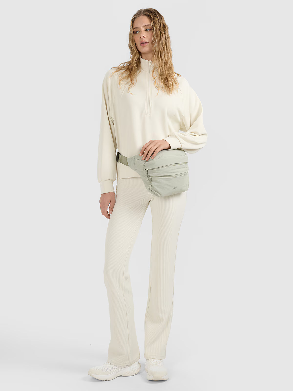 Bluza dresowa nierozpinana z modalem damska