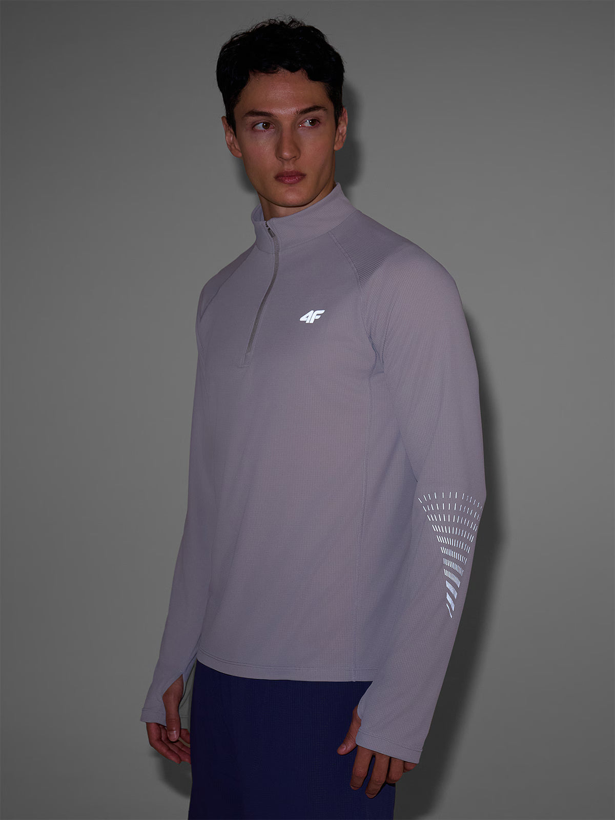 Longsleeve do biegania w terenie szybkoschnący męski