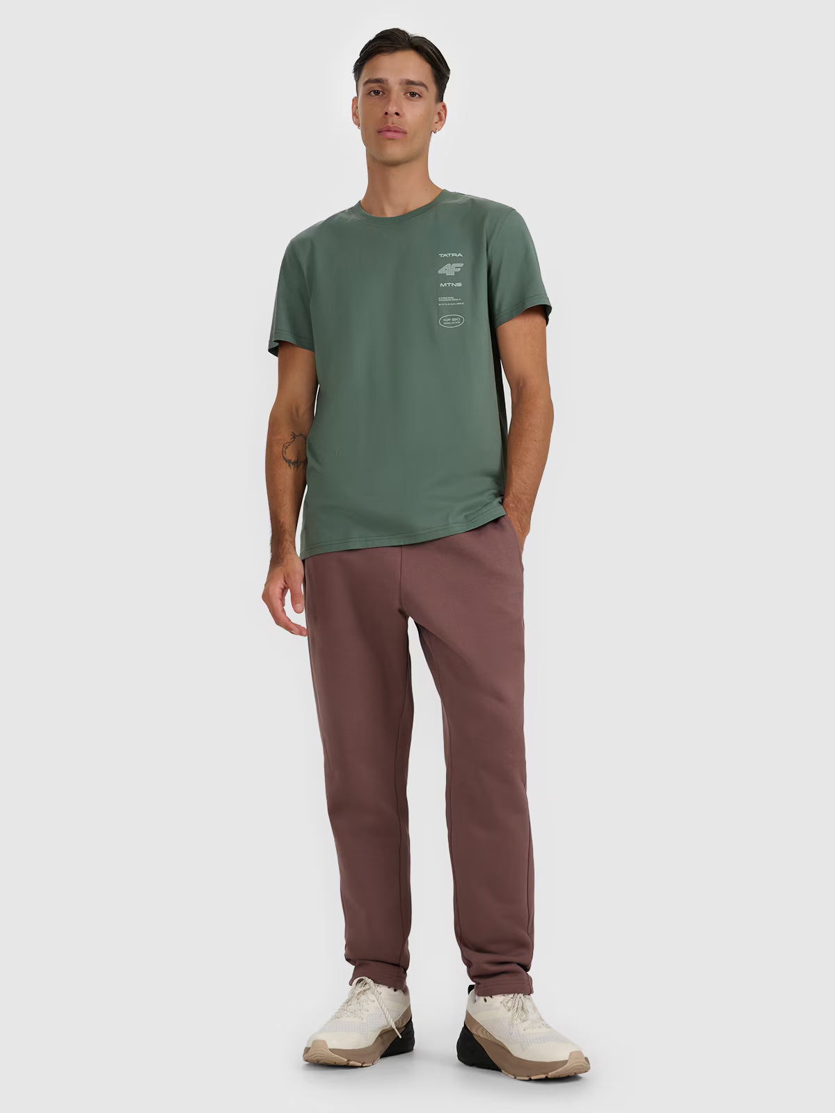 T-shirt regular z nadrukiem męski