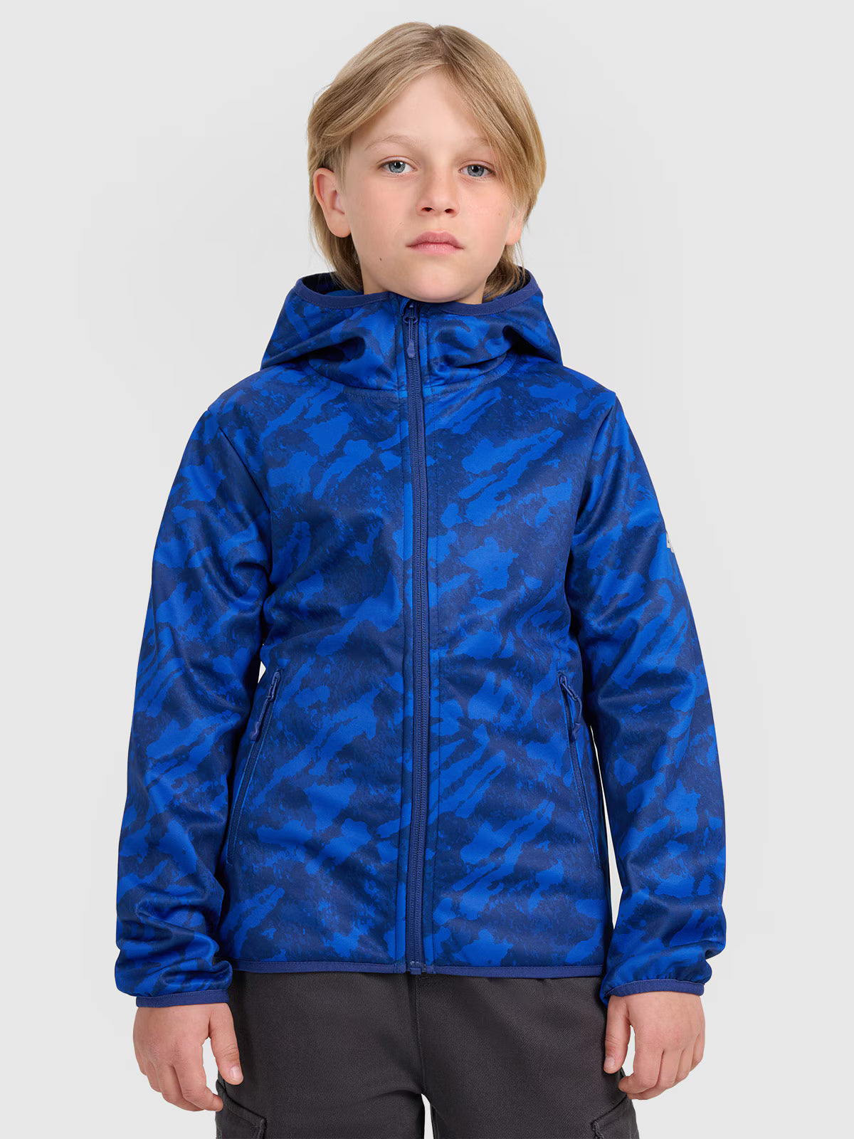 Kurtka softshell wiatroodporna membrana 5000 chłopięca