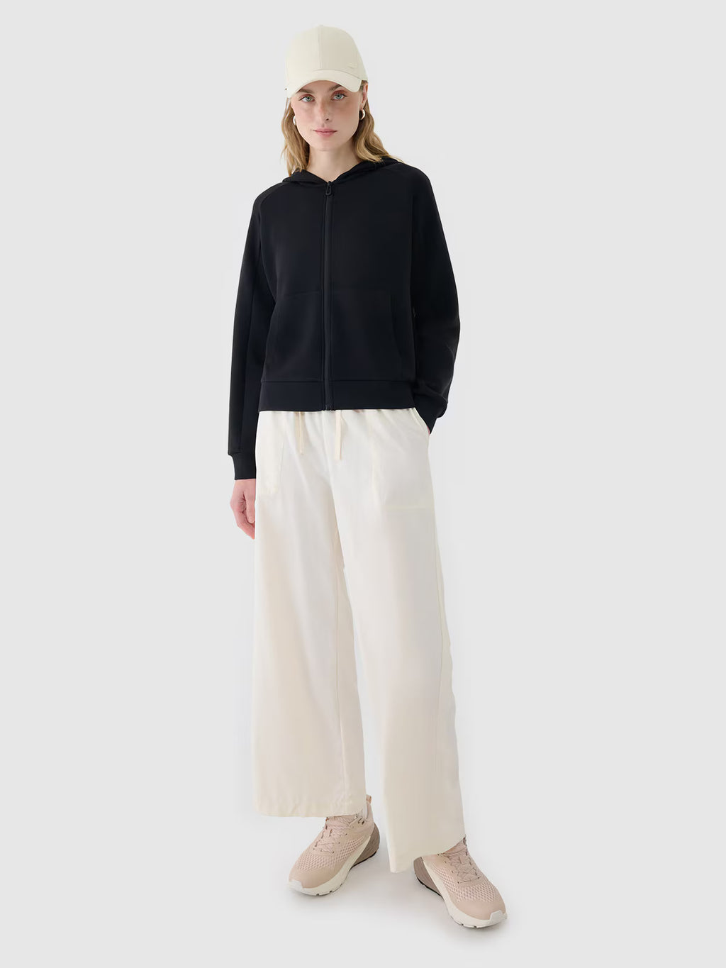 Bluza dresowa rozpinana z modalem damska