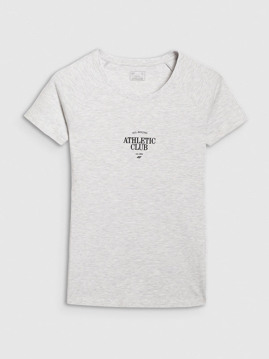 T-shirt slim z nadrukiem damski