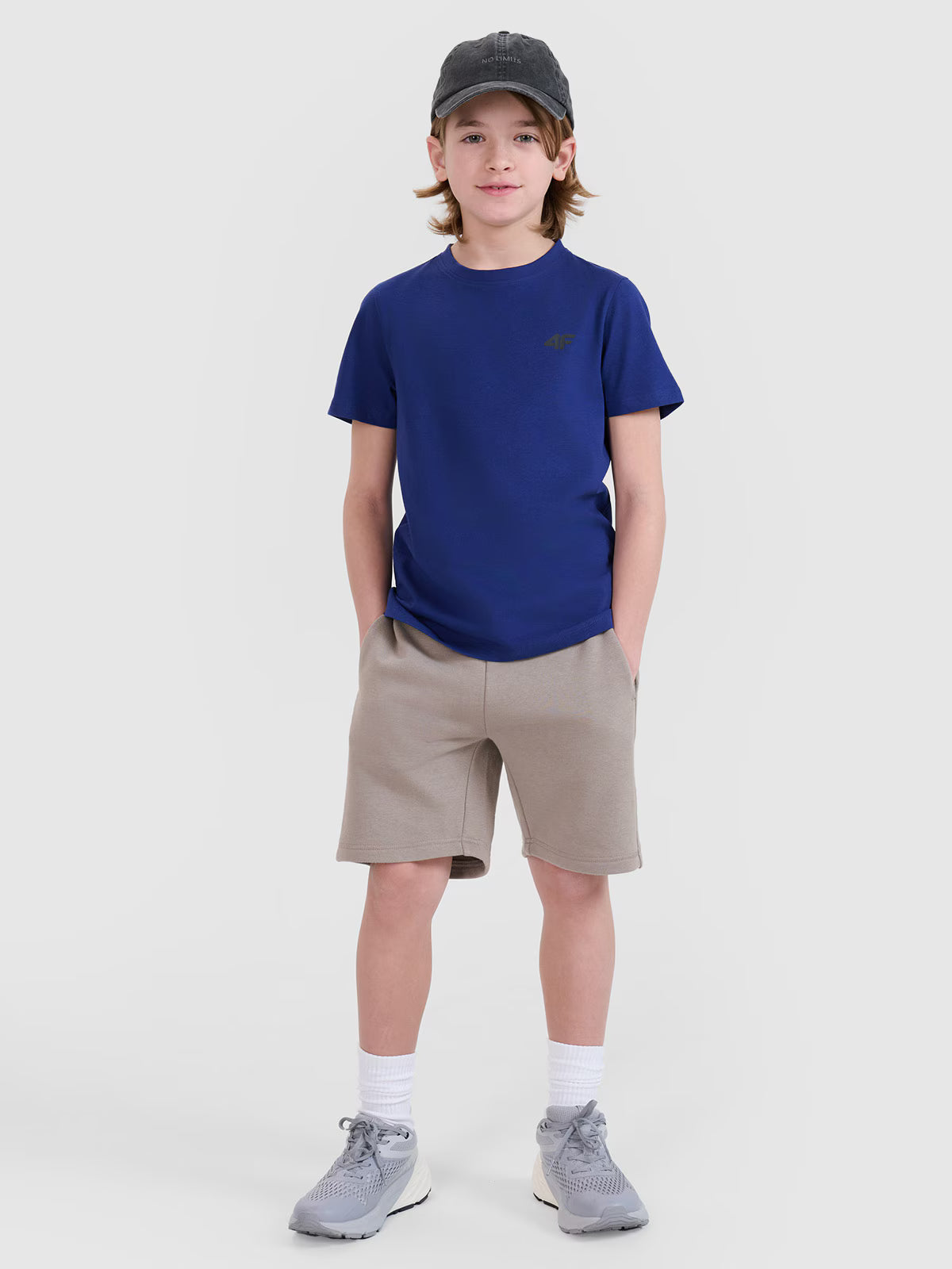 T-shirt regular gładki chłopięcy