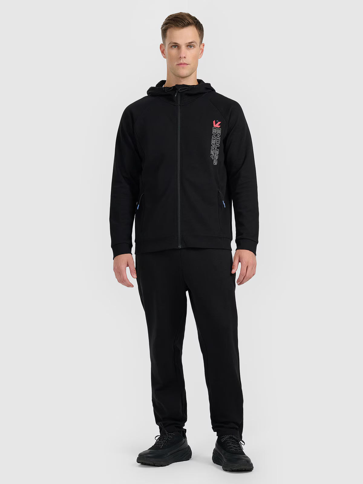 Bluza dresowa rozpinana z kapturem męska