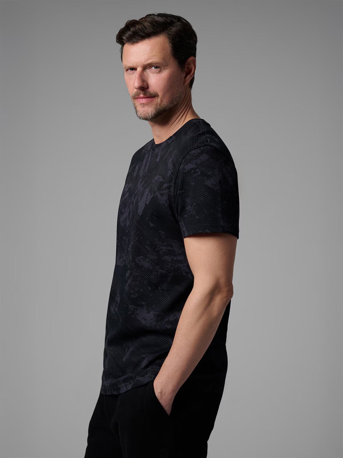 T-shirt regular z nadrukiem męski 4F x Robert Lewandowski