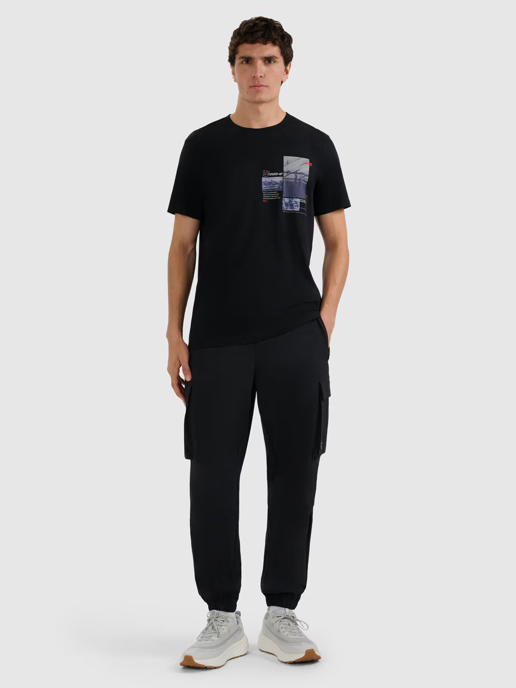 T-shirt regular z nadrukiem męski