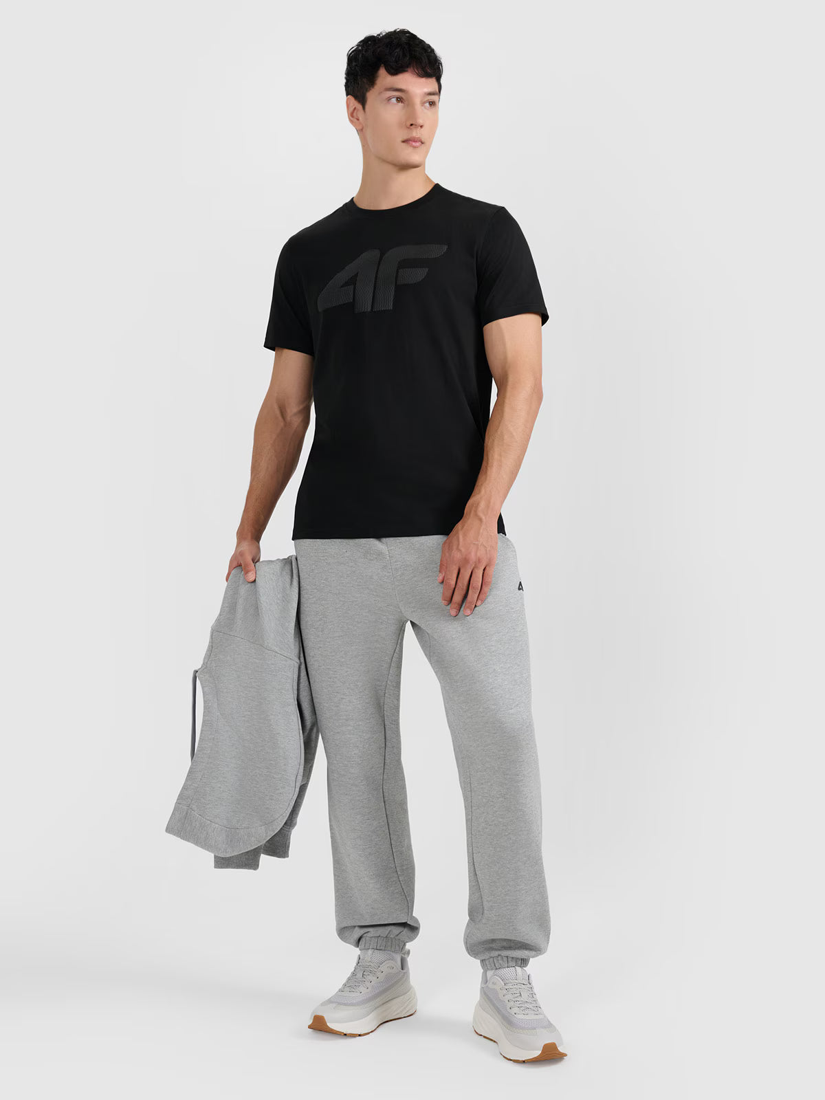 T-shirt regular z nadrukiem męski