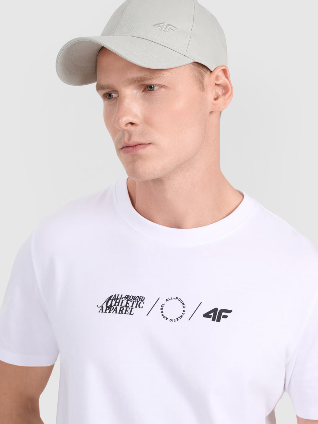 T-shirt regular z nadrukiem męski