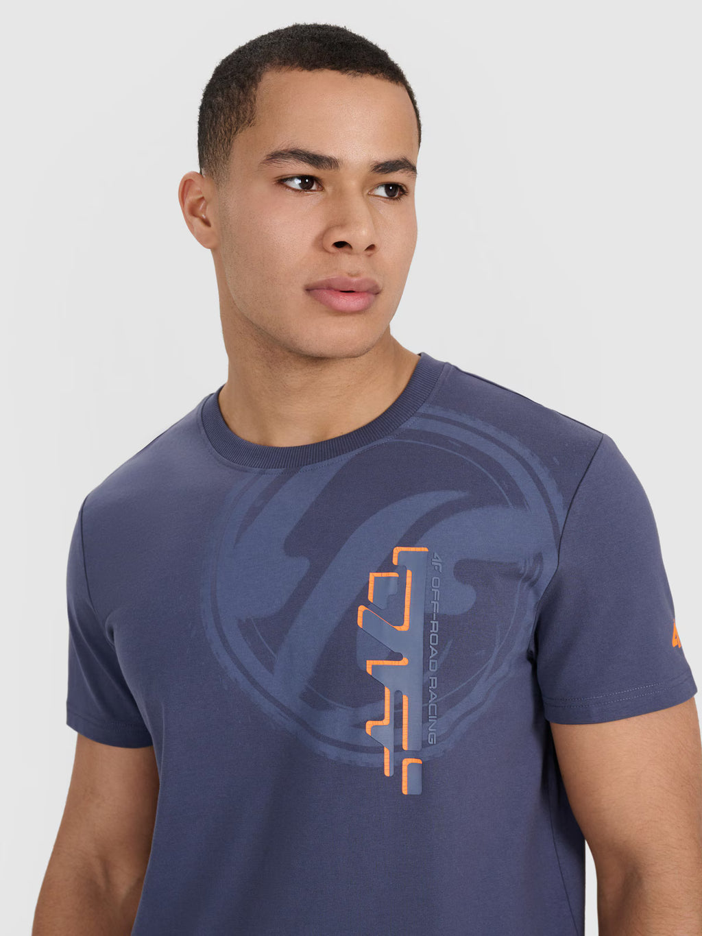 T-shirt regular z nadrukiem męski