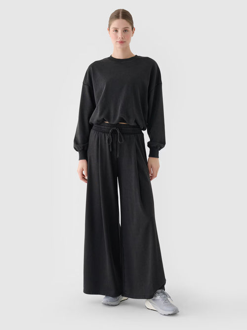 Bluza dresowa nierozpinana bez kaptura damska