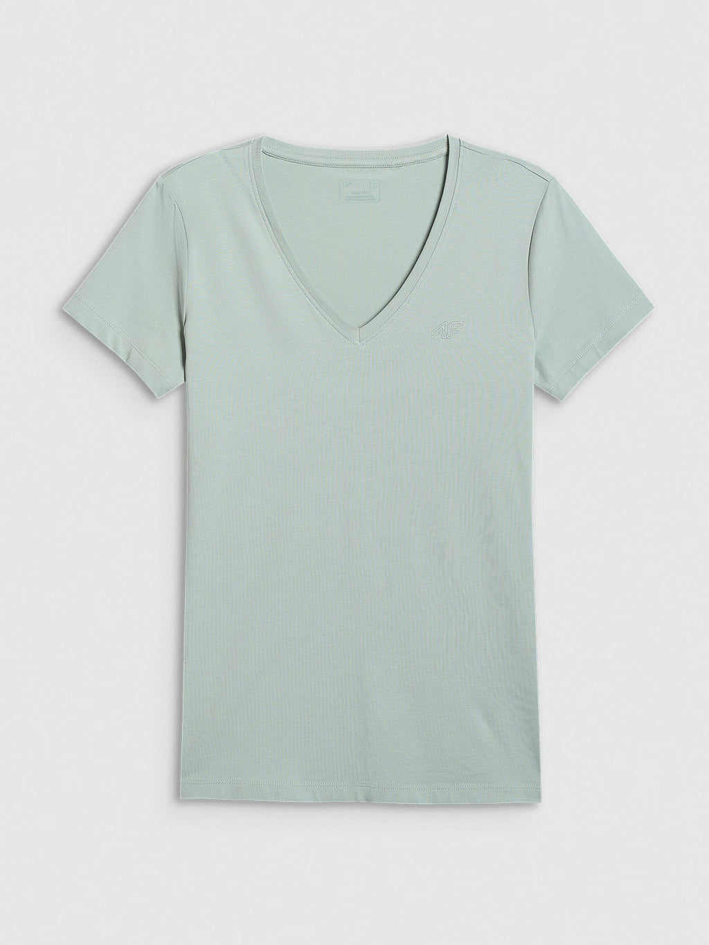T-shirt slim gładki damski