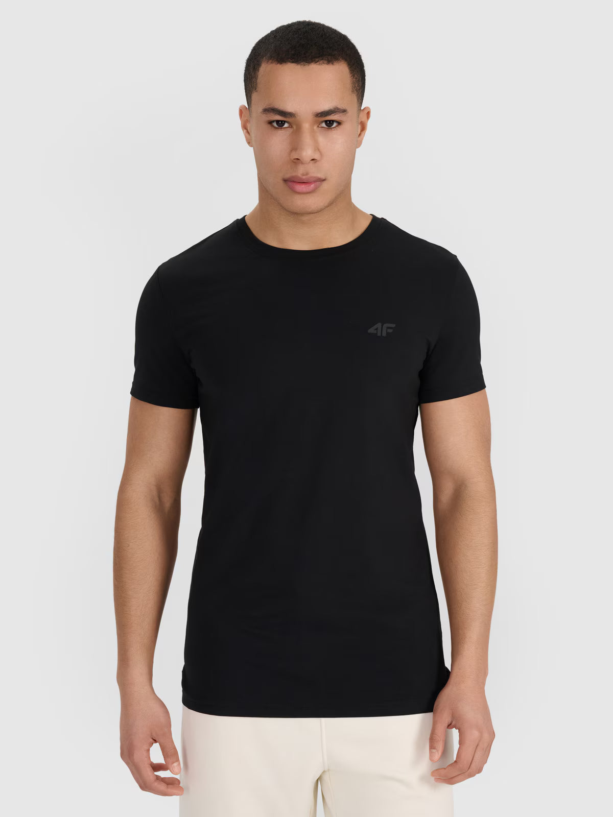 T-shirt slim gładki męski (2-pack)