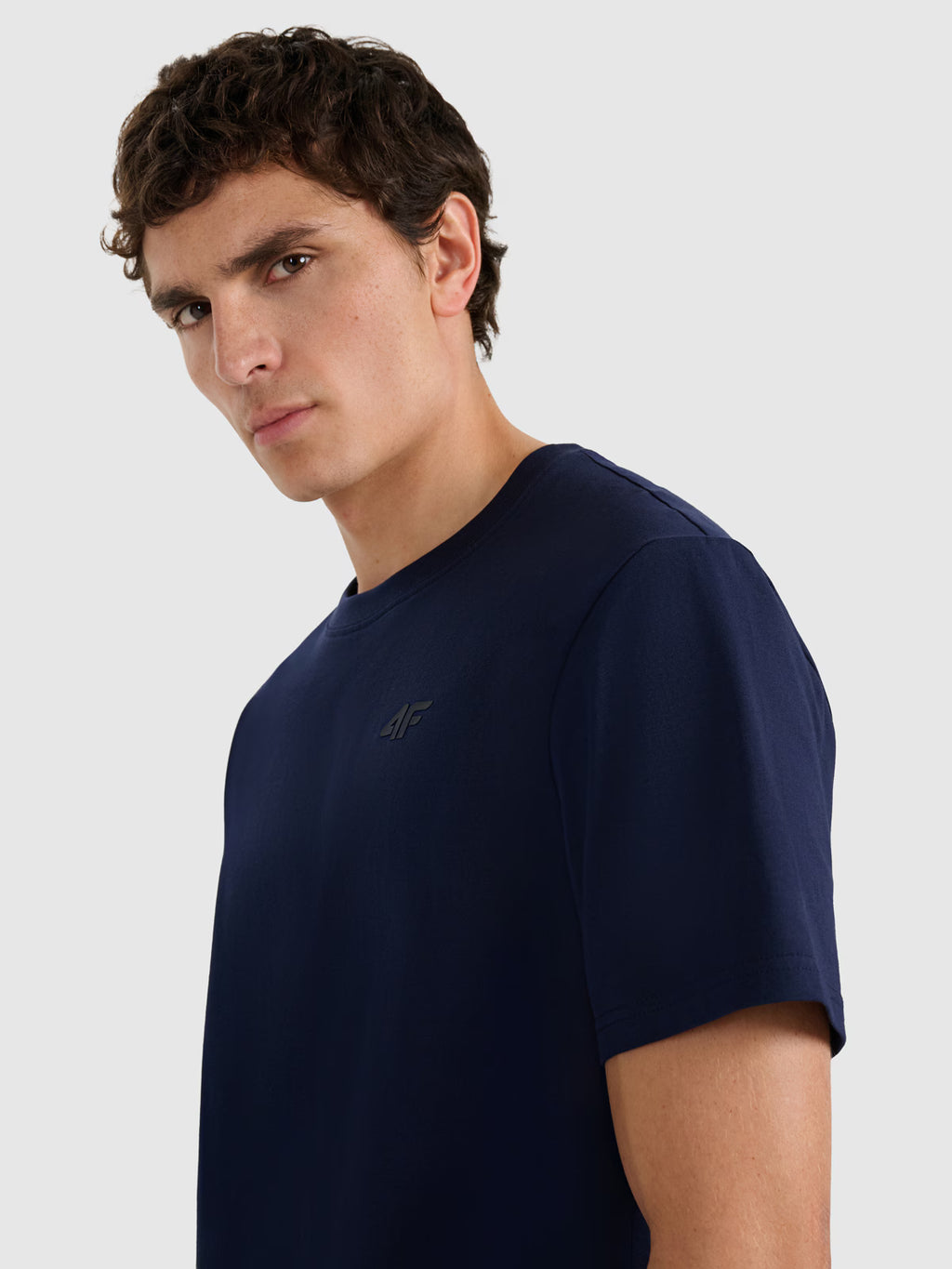 T-shirt regular gładki męski