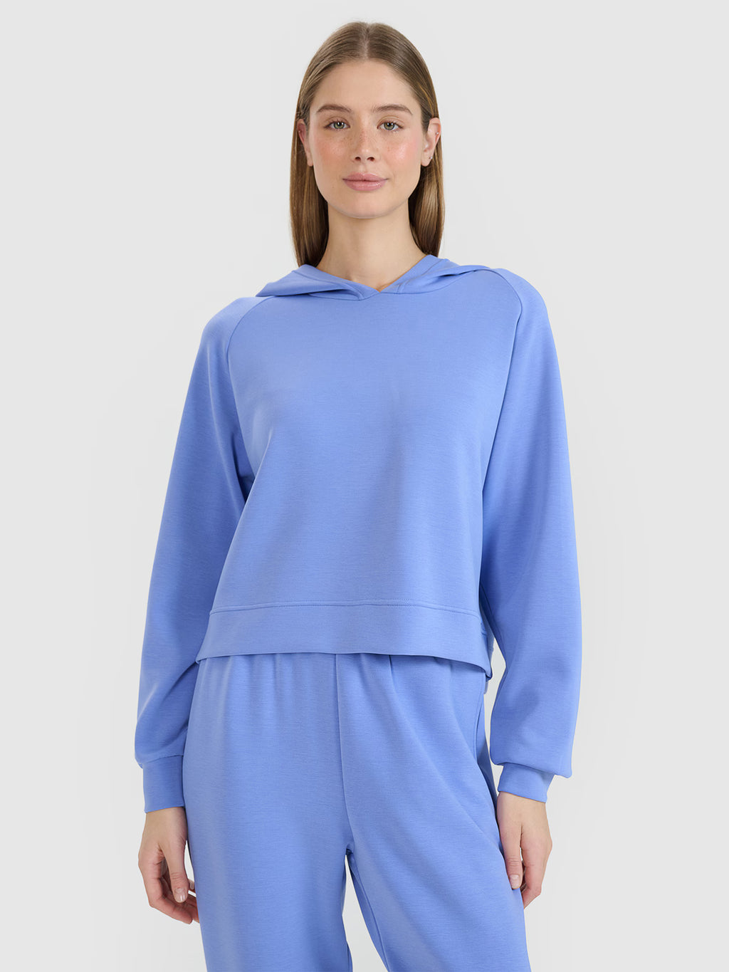 Bluza dresowa nierozpinana z modalem damska